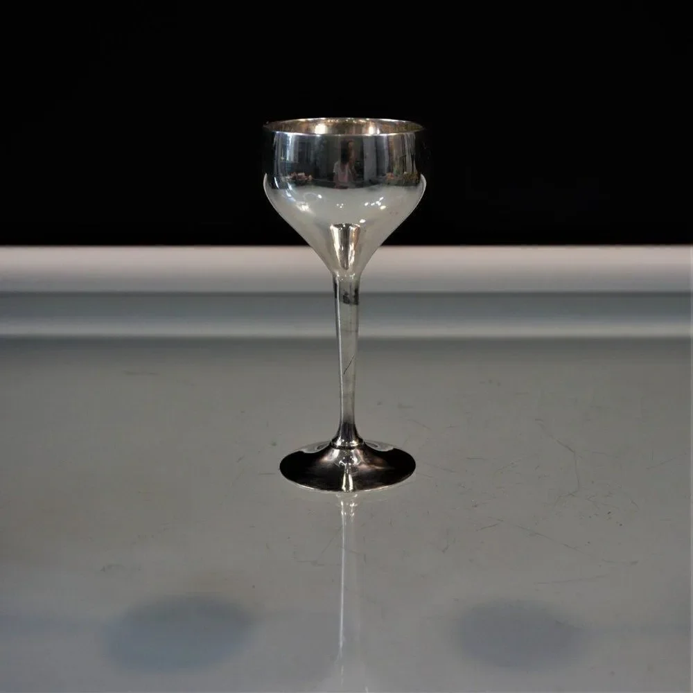 Vintage Cordial Cup Silverplated Liqueurs Glass 5